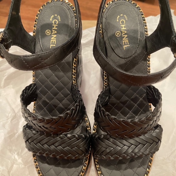 Chanel Wedge Sandals - Picture 2 of 7